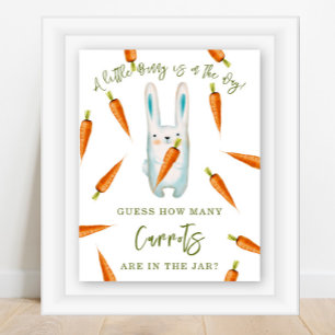 Bunny - Hoeveel wortelen zitten er in de pot Poster