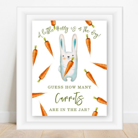 Bunny - Hoeveel wortels zitten er in de pot Poster