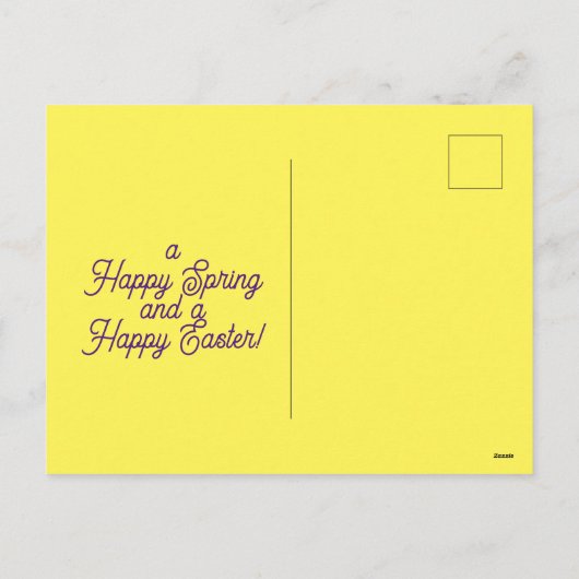 Bunny Holiday Briefkaart (Achterkant)