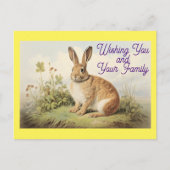 Bunny Holiday Briefkaart (Voorkant)