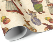  bunny Holiday party omslag Cadeaupapier (Rol Hoek)