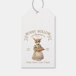 Bunny Hollow Bakery Antieke Paashaas Bakker Cadeaulabel