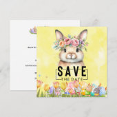 Bunny Hop in Pasen: Save the Date (Voorkant / Achterkant)