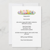 Bunny Hop in Pasen: Save the Date Kaart (Achterkant)