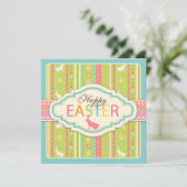 Bunny Hop Invitation Square Kaart (Staand voorkant)