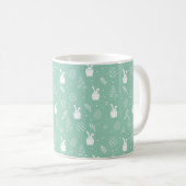 Bunny Hop Mug – Easter Egg Pattern Koffiemok (Voorkant rechts)