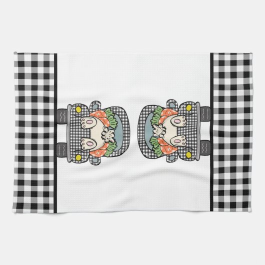 Bunny Hop Theedoek (Horizontaal)