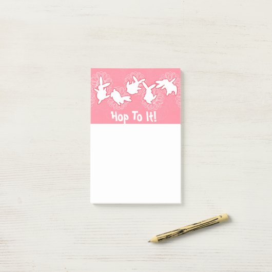 Bunny Hop to it Post-it notitieblok Post-it® Notes (Op bureau)