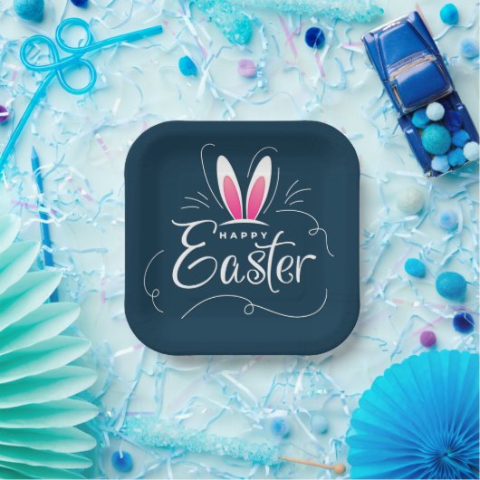 Bunny Hops & Easter Joy Papieren Bordje (Feest)
