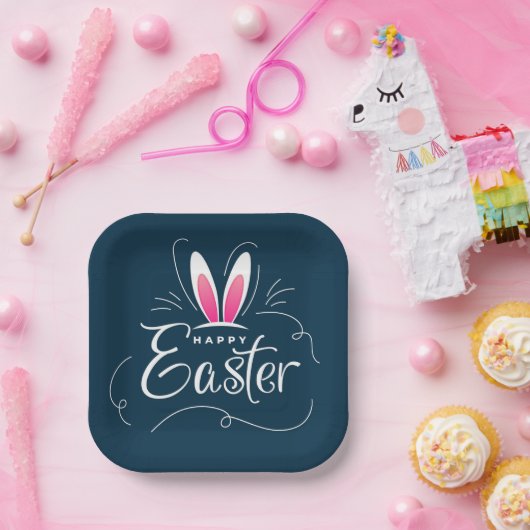 Bunny Hops & Easter Joy Papieren Bordje (Feest)
