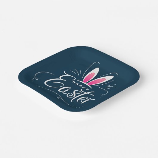 Bunny Hops & Easter Joy Papieren Bordje (Gebogen)