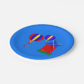 Bunny Hot Air ballon #1 Bord papier (Gekanteld)