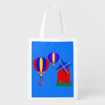 Bunny Hot Air ballon #1 herbruikbare tas