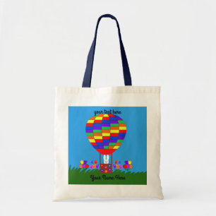 Bunny Hot Air ballon #3 Canvas tas