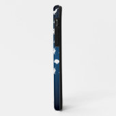 Bunny Hugger iPhone 5 Hoesje (Donker/Lichtblauw) (Achterkant/links)