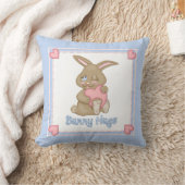 Bunny Hugs Blue Kussen (Deken)