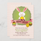 Bunny Hugs uitnodiging (Voorkant / Achterkant)