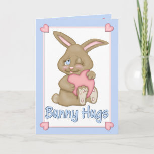 Bunny Hugs-Valentijn Feestdagen Kaart