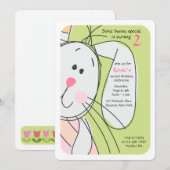 Bunny Huid-en-Seek Uitnodiging (Voorkant / Achterkant)