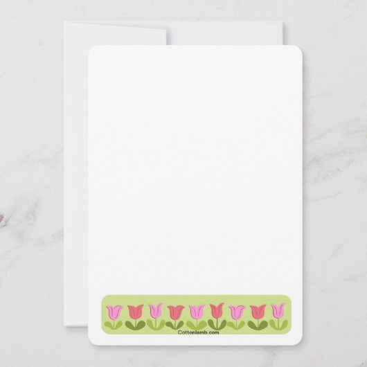 Bunny Huid-en-Seek Uitnodiging (Achterkant)