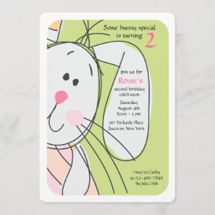 Bunny Huid-en-Seek Uitnodiging
