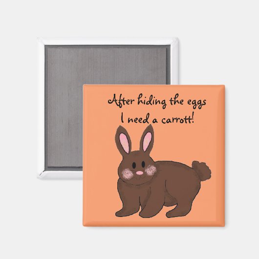 Bunny Humor Magneet (Voorkant / Achterkant)