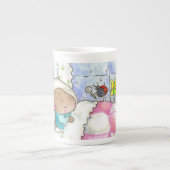 Bunny in bed met mok van insecten (Voorkant)