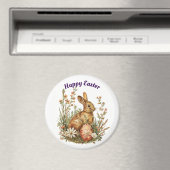 Bunny in bloemen magneet (Insitu (Vaatwasser))