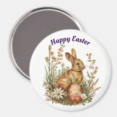 Bunny in bloemen magneet (Voorkant / Achterkant)