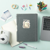 Bunny in Bloemen Sticker (iPad Cover)