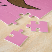Bunny in Chocolade Ei Gelukkig Pasen | personalise Legpuzzel (Zijkant)