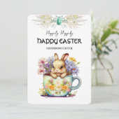 Bunny in Cup Kleindochter Paasvakantie Kaart (Staand voorkant)