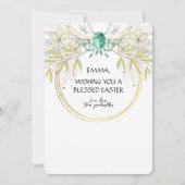 Bunny in Cup Kleindochter Paasvakantie Kaart (Achterkant)