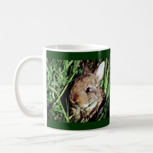 Bunny in de gras koffiemok (Links)