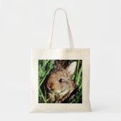 Bunny in de gras tote bag (Voorkant)