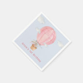 Bunny in de luchtballon van 1 september servet (Hoek)