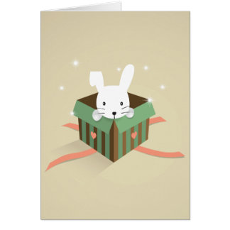 Bunny in een cadeaudoos