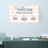 Bunny in een Jurk Baby shower Spandoek (Beurs)