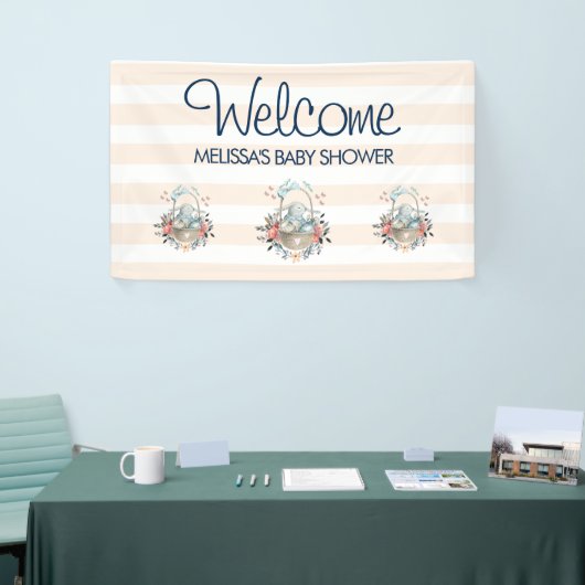  Bunny in een Jurk Baby shower Spandoek (Beurs)