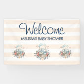  Bunny in een Jurk Baby shower Spandoek (Horizontaal)