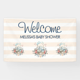  Bunny in een Jurk Baby shower Spandoek