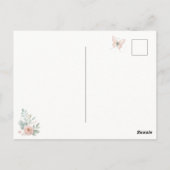 Bunny in een jurk briefkaart (Achterkant)
