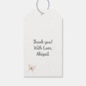 Bunny in een jurk cadeaulabel (Achterkant)