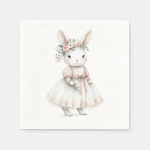 Bunny in een jurk servet