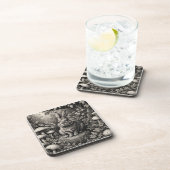 Bunny in een paddenstoelentuin bier onderzetter (Rechterzijde)