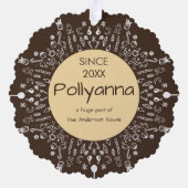 Bunny in een Pet Ornament Kaart (Achterkant)