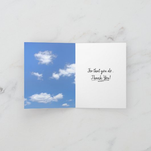 Bunny in Grass bedankt Kaart (Binnen)