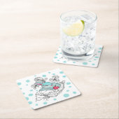 Bunny In Hand Coaster Kartonnen Onderzetters (Insitu)