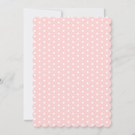 Bunny in Hot air Ballon Baby shower Kaart (Achterkant)