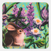Bunny in Iris Sticker (Voorkant)